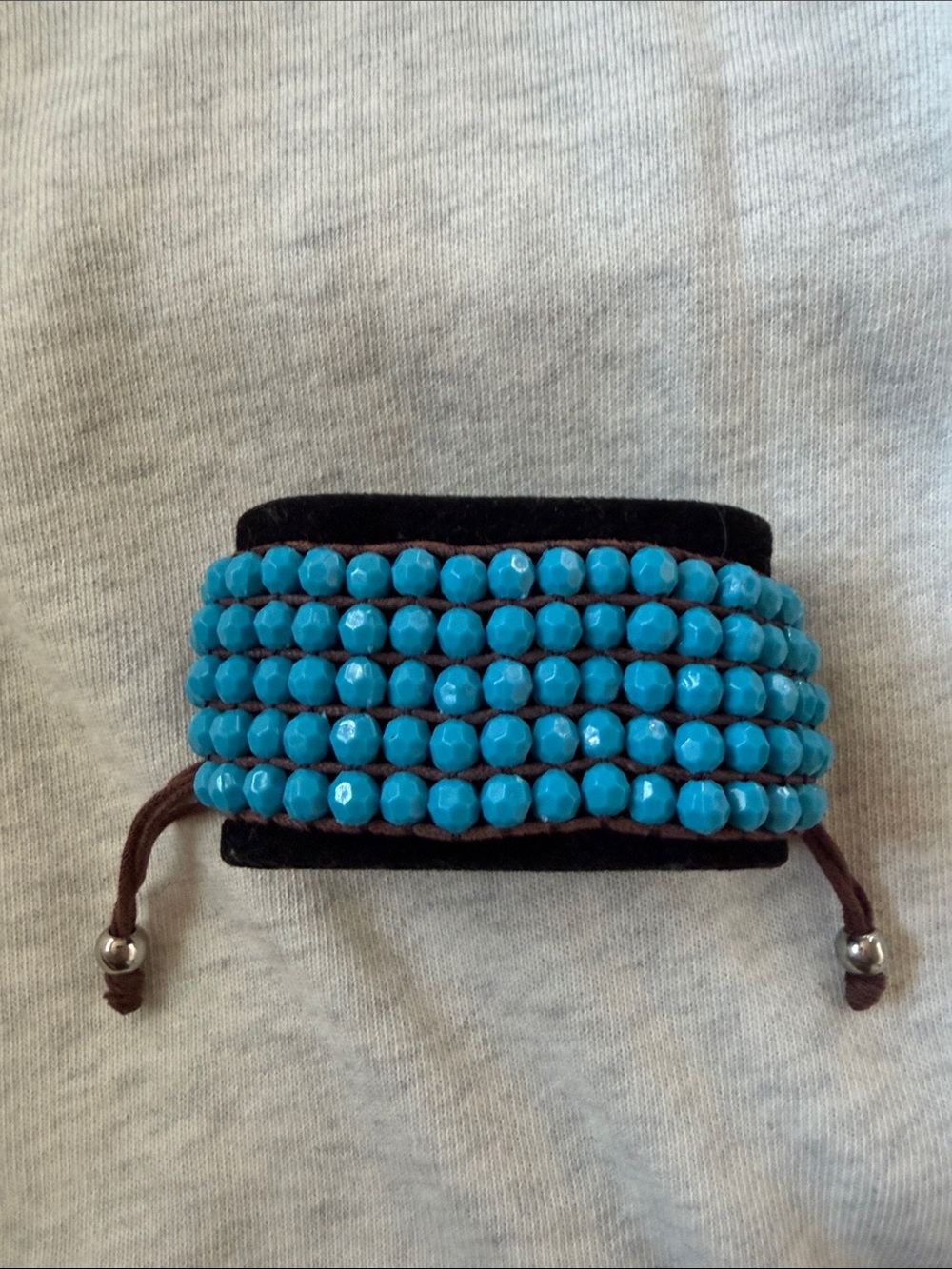 Turquoise Faceted Beaded Wrap Bracelet - Women Accessories